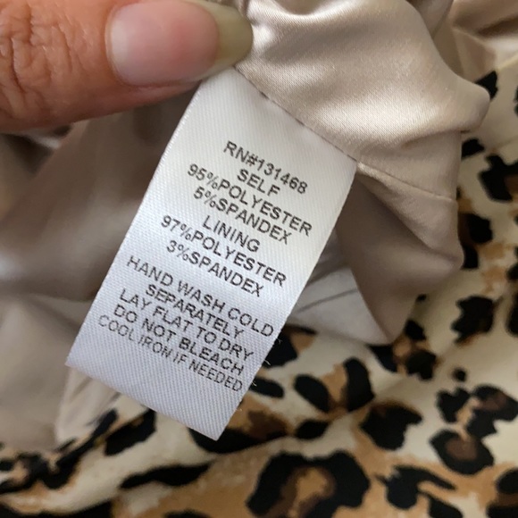 ✨SOLD✨Vici Satin Animal Cheetah Print Midi Skirt - Picture 7 of 7